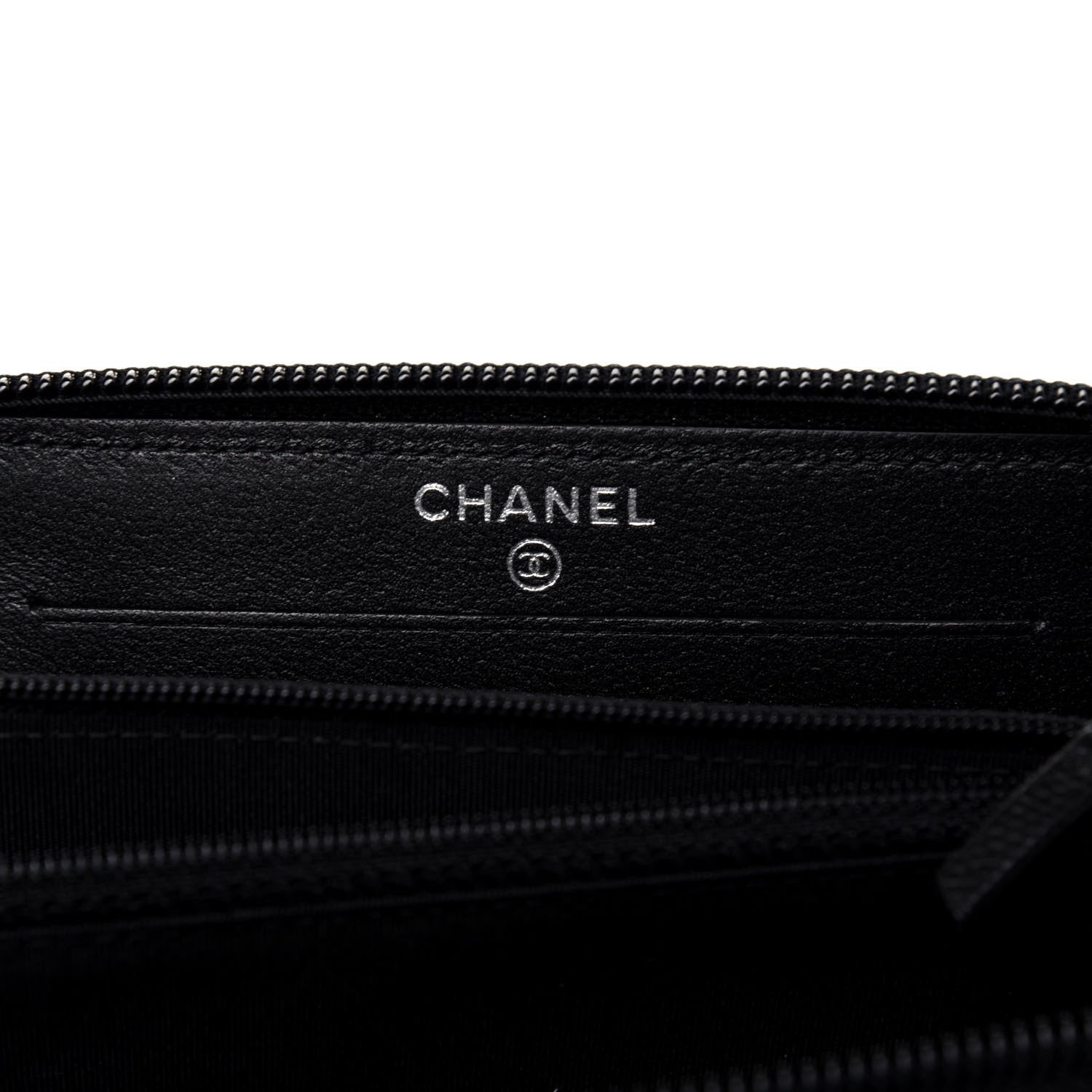 Chanel Caviar Quilted Small Boy Zip Around Wallet So Black 8 of 12