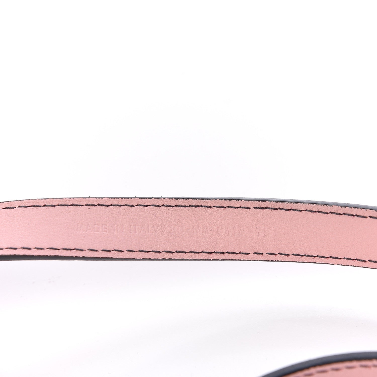 Christian Dior Calfskin D Fence Belt 75 Baby Pink 6 of 7