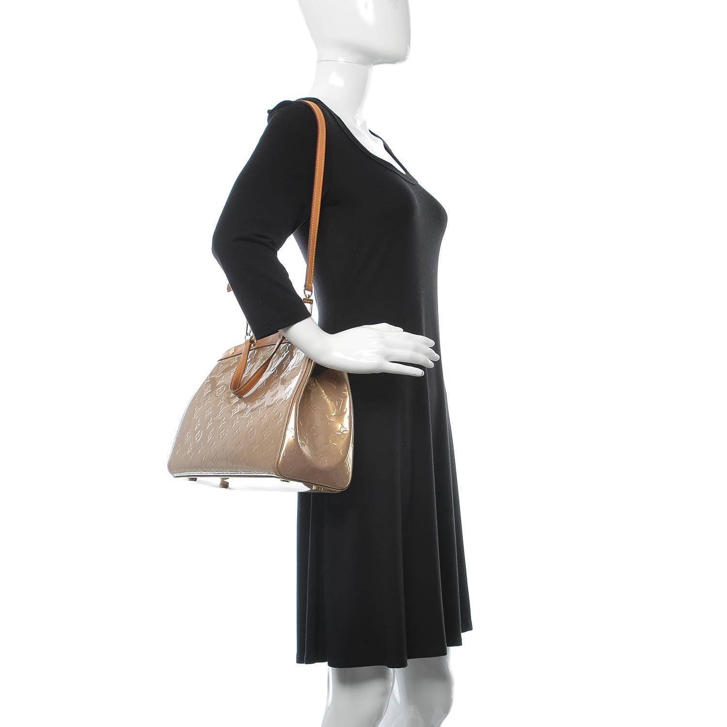 Louis Vuitton Vernis Brea MM Beige Poudre 2 of 14