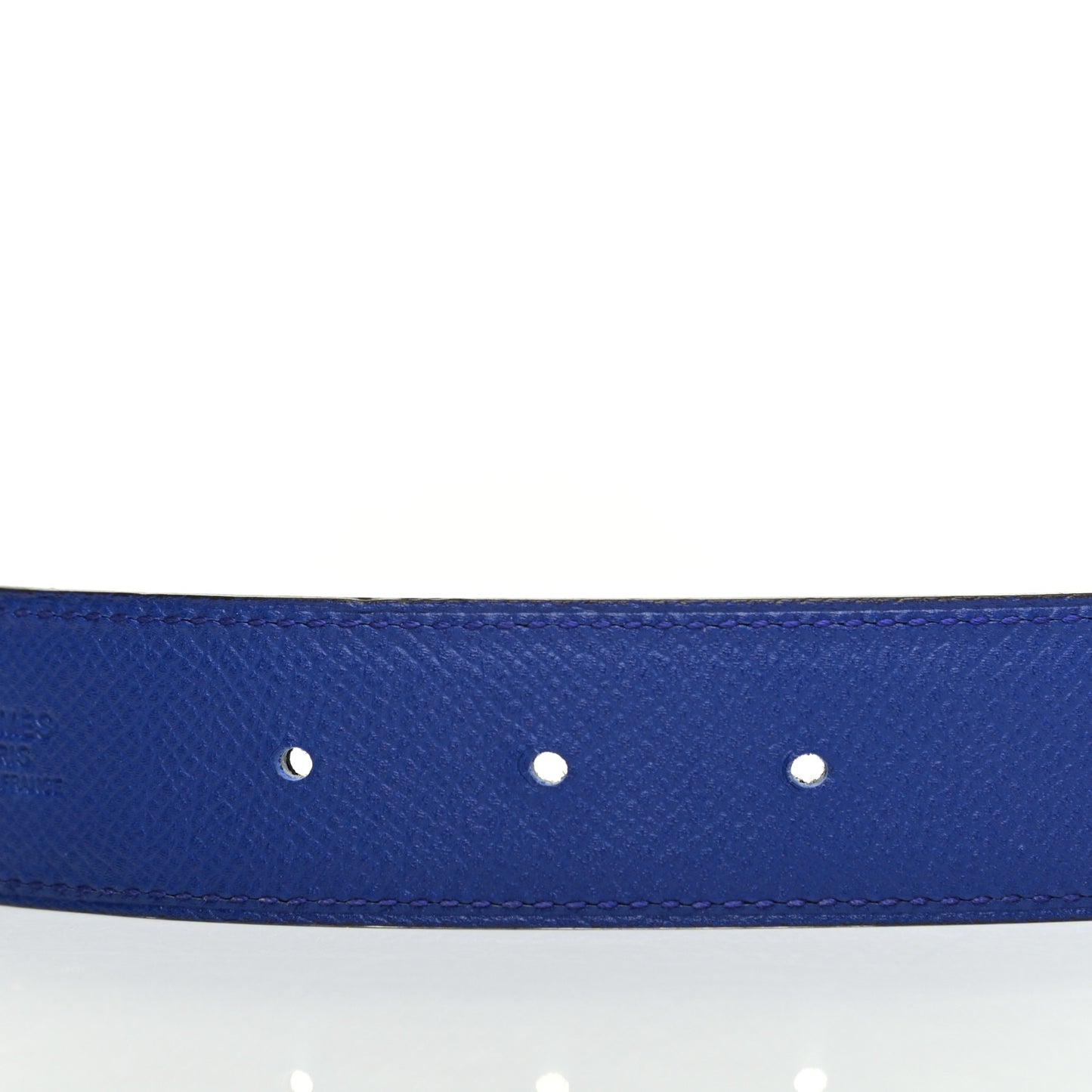 Epsom Swift 32mm Strie H Belt 95 Bleu Electrique Black