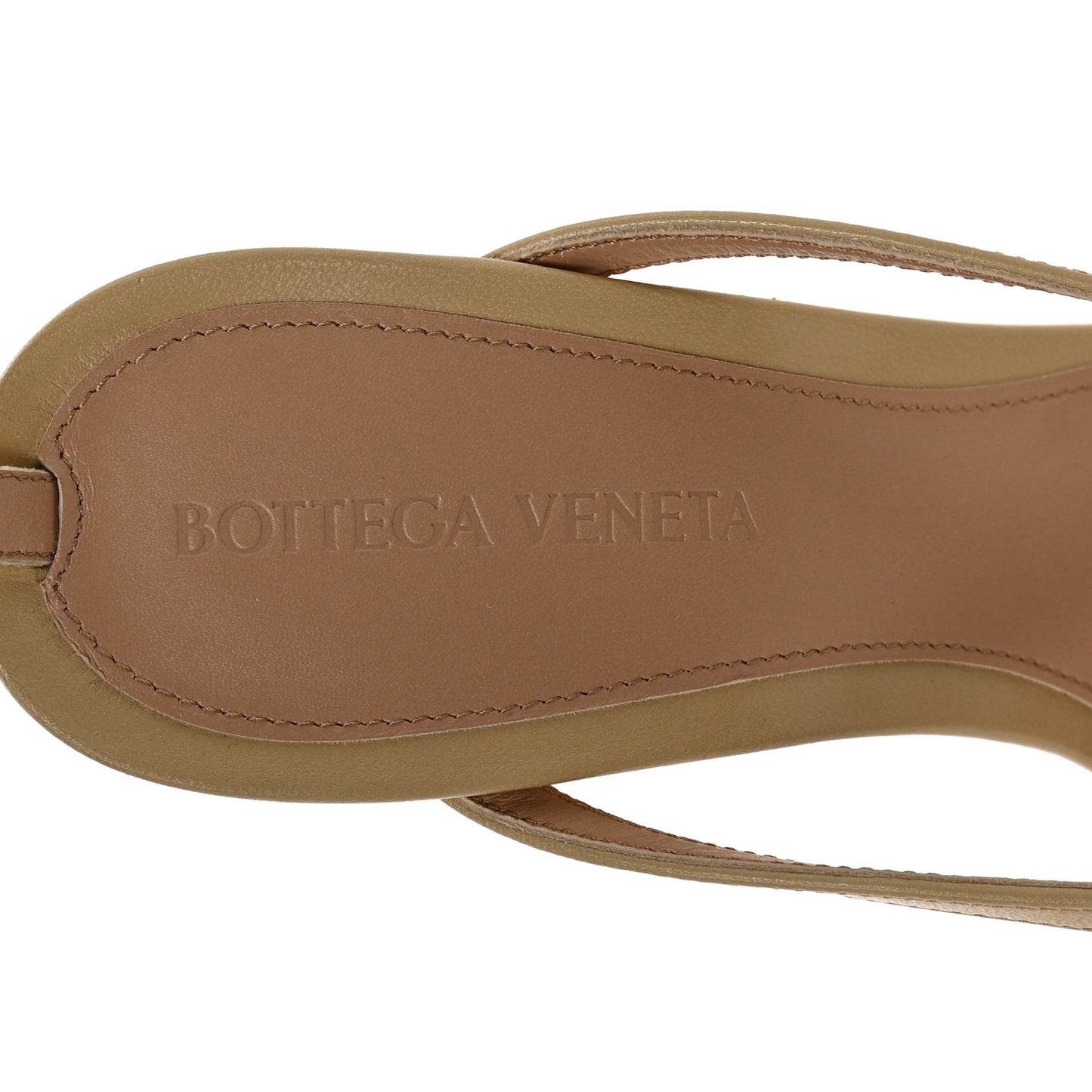 Lambskin Stretch Lounge Wedge Sandals 37 Cane Sugar