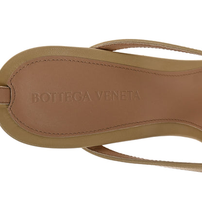 Bottega Veneta Lambskin Stretch Lounge Wedge Sandals 37 Cane Sugar 7 of 7