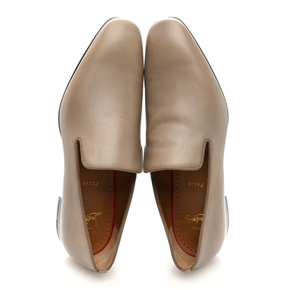 Christian Louboutin Calfskin Mens Dandelion Flat Loafers 42 Roca 2 of 9