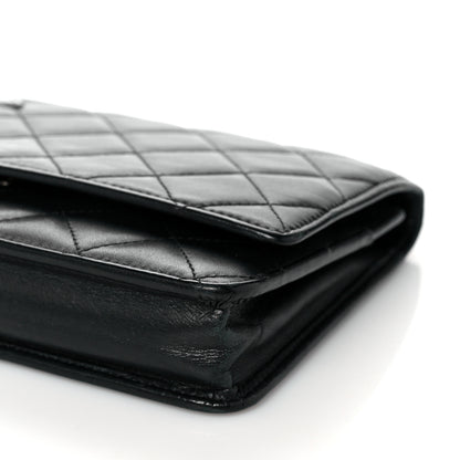 Chanel Calfskin Quilted Cambon Wallet On Chain WOC Black 11 of 15