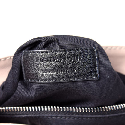 Saint Laurent Calfskin Y Quilted Monogram Toy Loulou Crossbody Bag Marble Pink 7 of 9