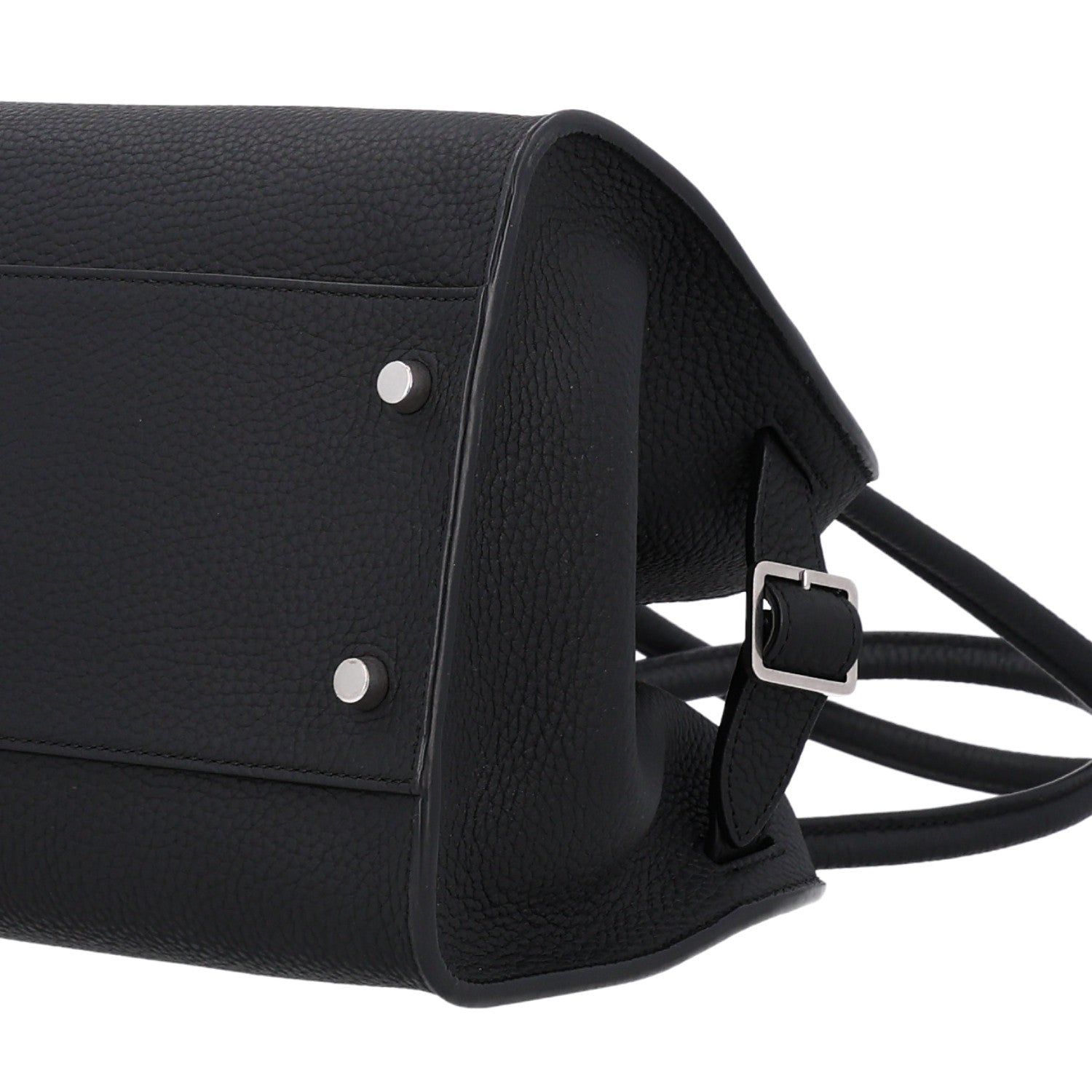 The Row Matte Grained Calfskin Margaux Shoulder 12 Black 8 of 8