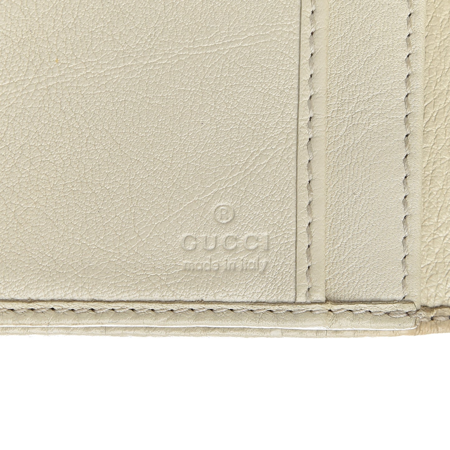 Guccissima Ladies Web Long Wallet Off White