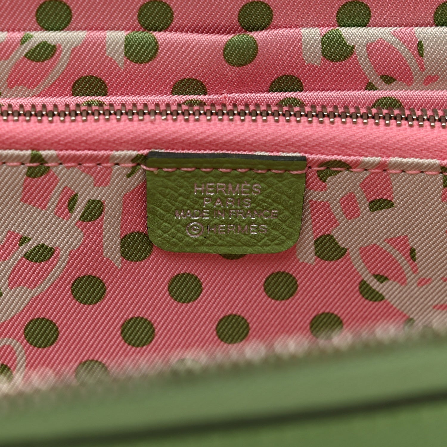 Hermes Epsom Silk'In Wallet Vert Criquet 6 of 7