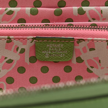Hermes Epsom Silk'In Wallet Vert Criquet 6 of 7
