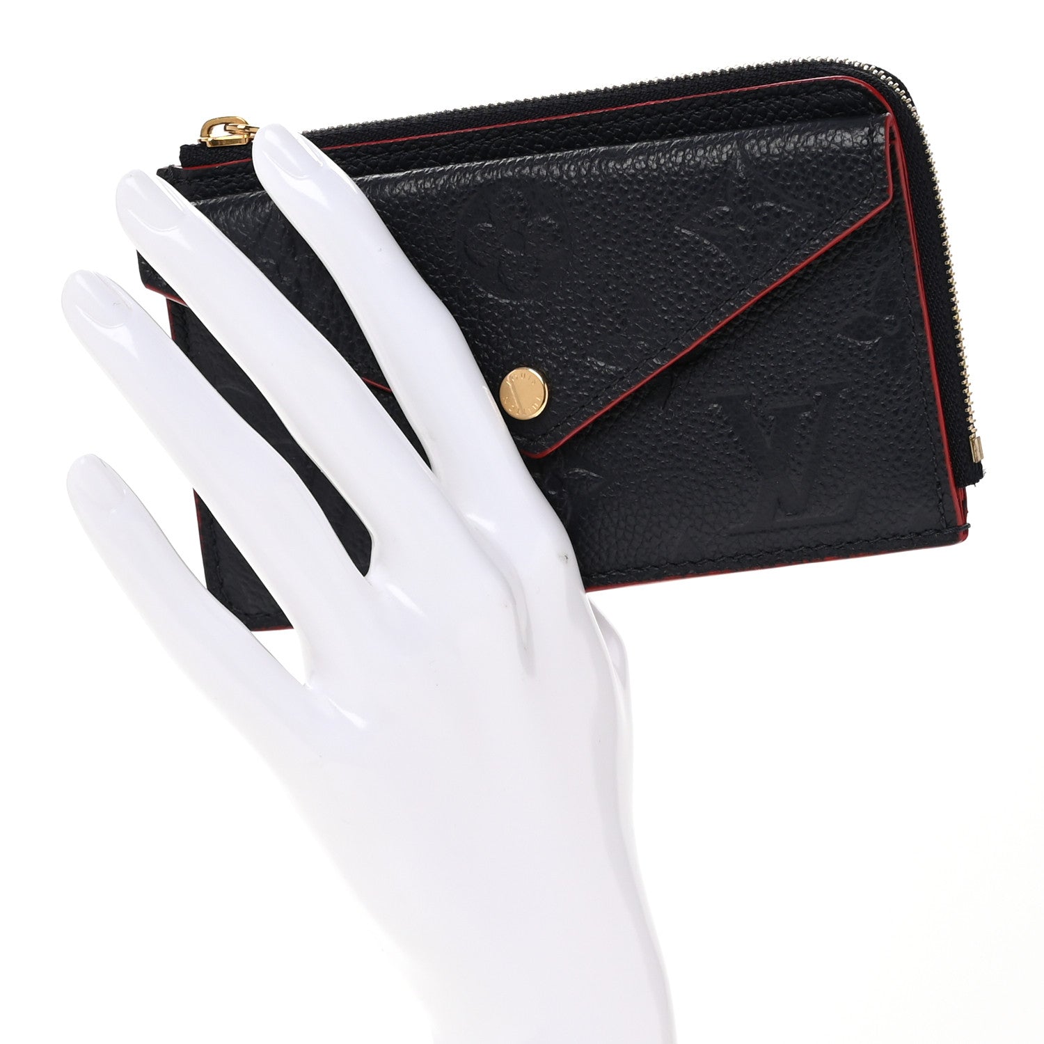Louis Vuitton Empreinte Recto Verso Card Holder Marine Rouge 2 of 7