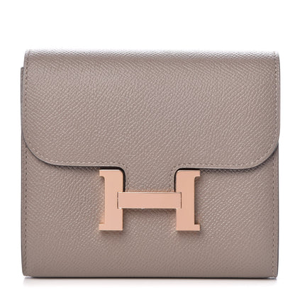 Hermes Epsom Constance Short Wallet Gris Asphalte 1 of 8