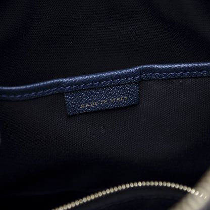 Burberry Soft Grain Calfskin House Check Small Helmsley Crossbody Blue Carbon 6 of 11