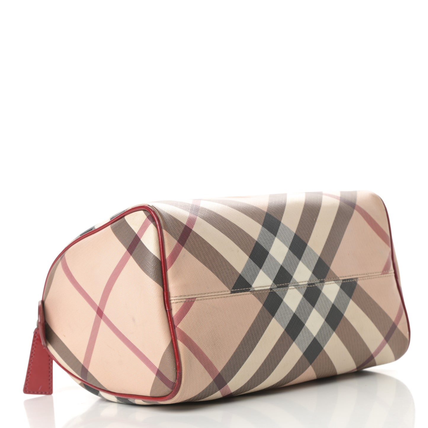 Patent Nova Check Chester Bowling Bag Raspberry Sorbet