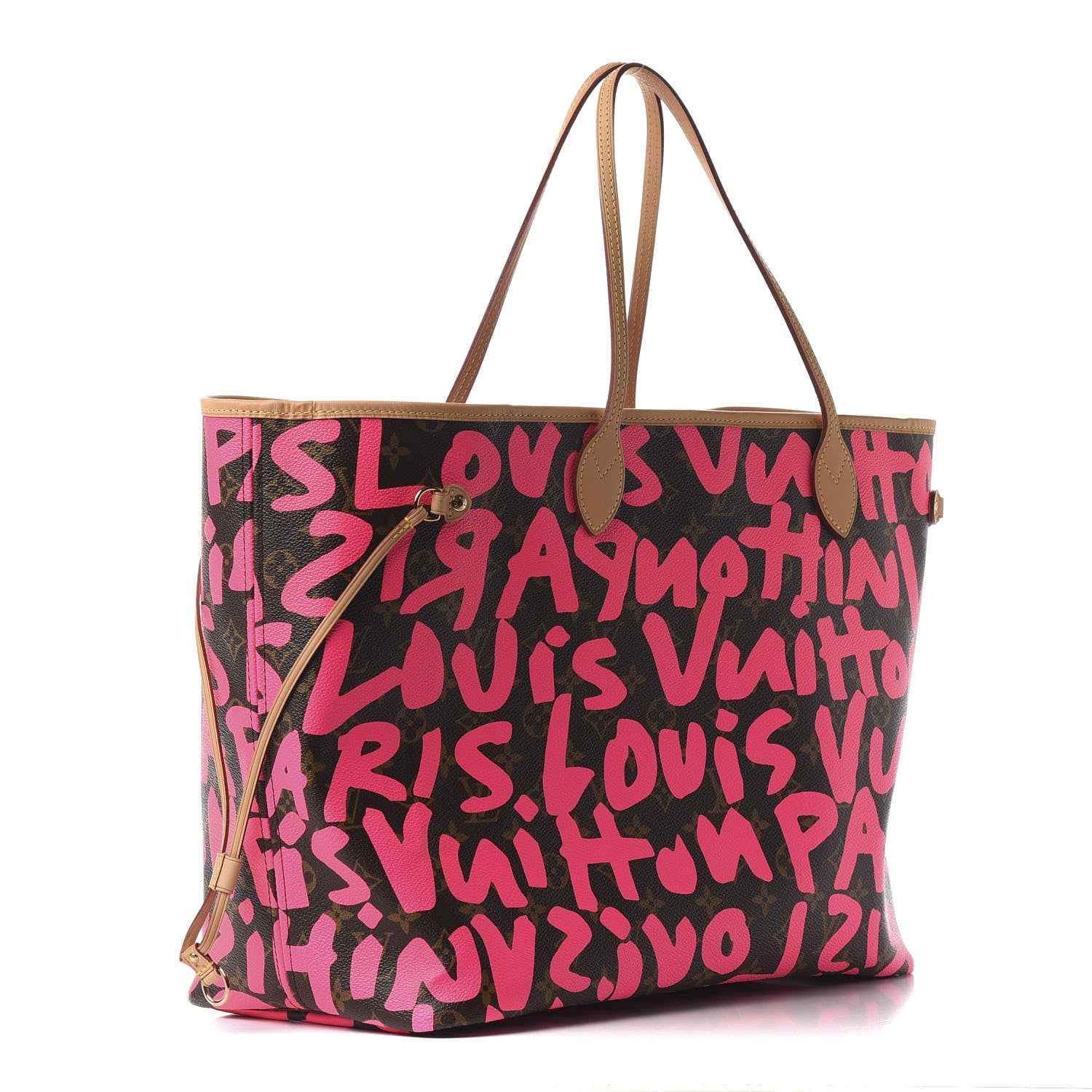 Louis Vuitton Monogram Graffiti Neverfull GM Fuchsia 2 of 9