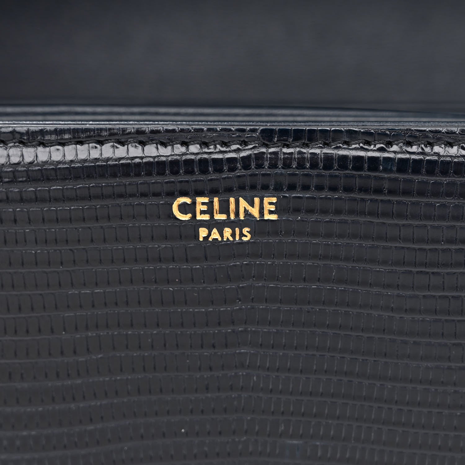 Celine Lizard Medium Triomphe Navy Blue 6 of 15