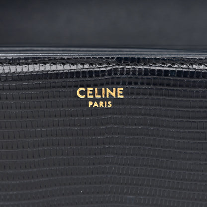 Celine Lizard Medium Triomphe Navy Blue 6 of 15