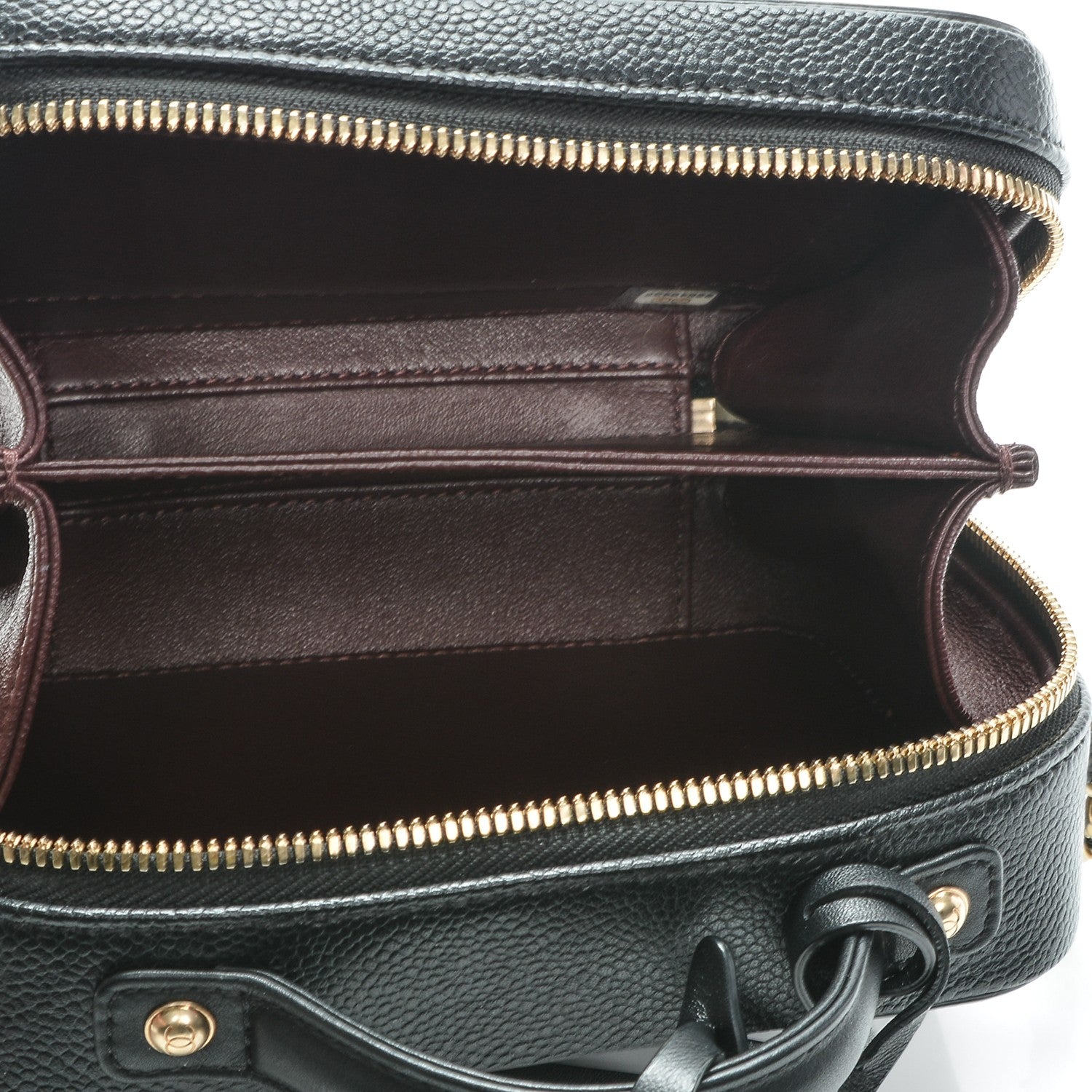 Chanel Caviar Quilted Small CC Filigree Vanity Case Black 5 of 7