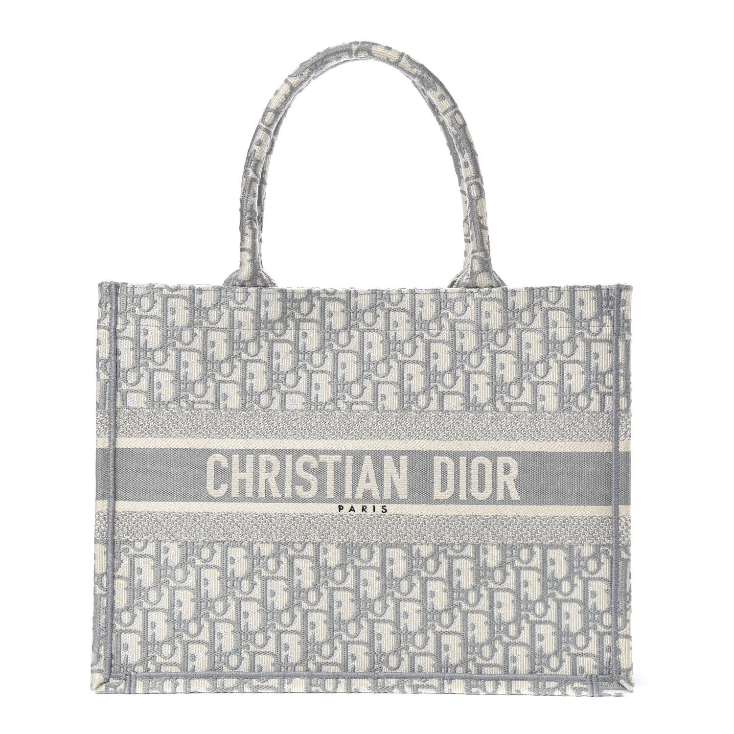 Christian Dior Oblique Medium Book Tote Grey 1 of 11