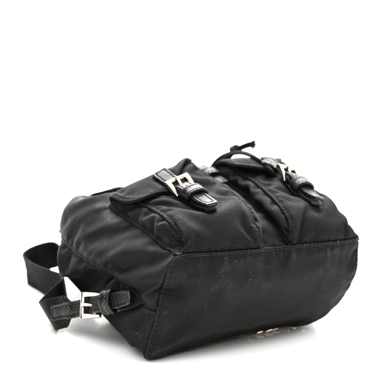 Nylon Vela Mini Crossbody Backpack Black