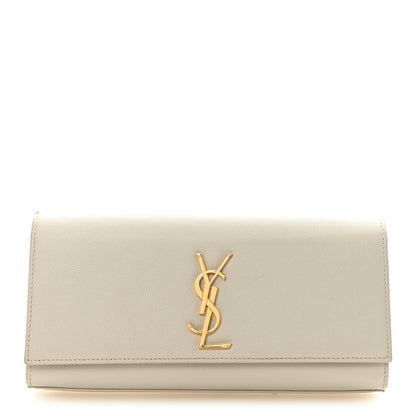 Saint Laurent Grain De Poudre Classic Monogram Cassandre Clutch Crema Soft 1 of 7