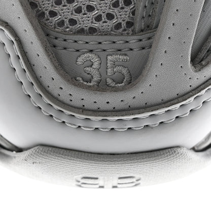 Balenciaga Rubber Mesh Fabric Monocolor Recycled Sole Womens Track Sneakers 35 Medium Grey 10 of 13