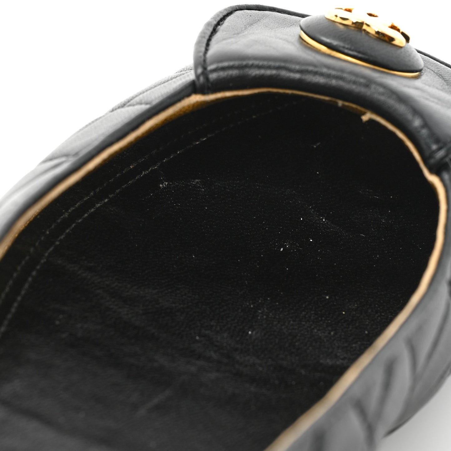 Lambskin Quilted CC Ballerina Flats 36.5 Black 39 Black