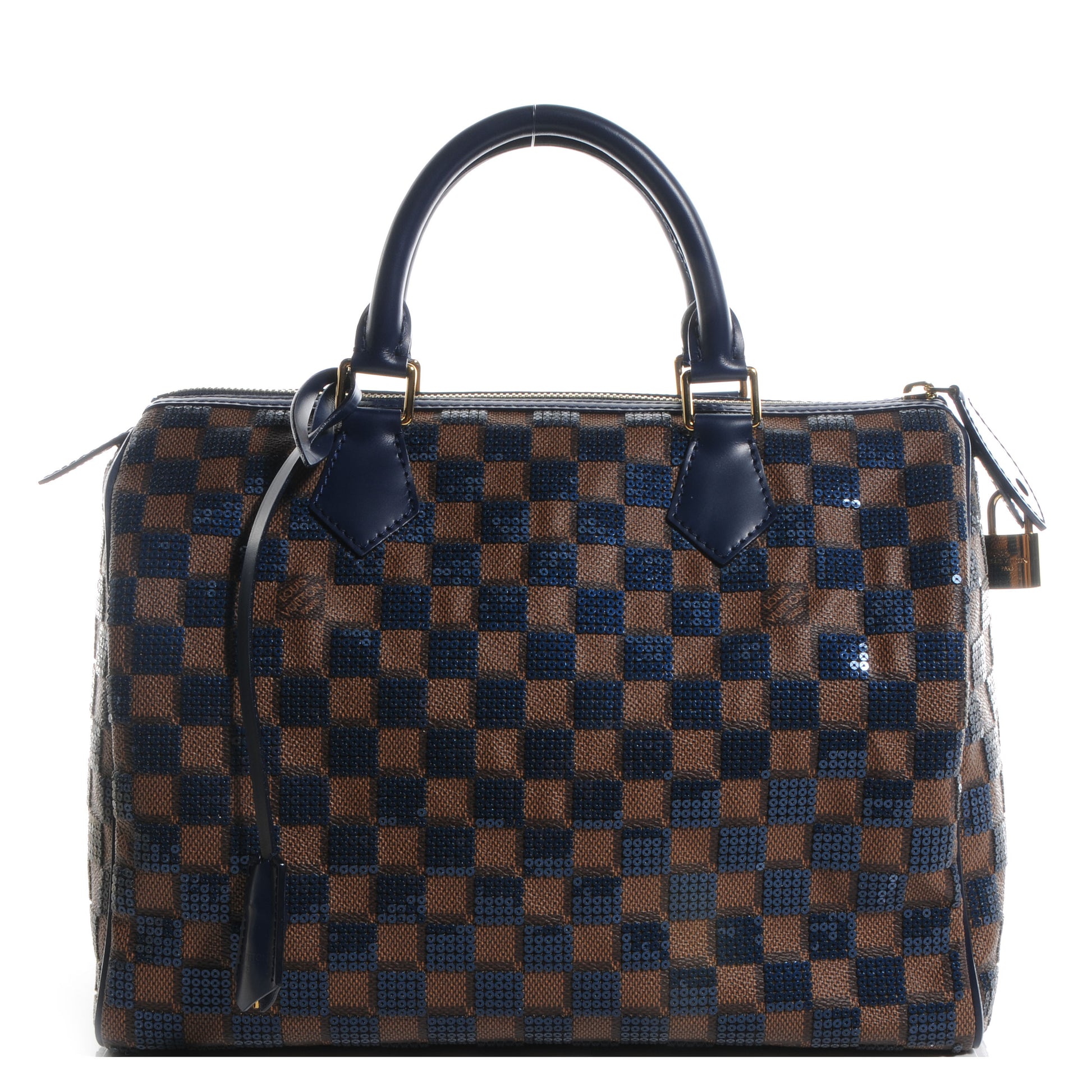 Louis Vuitton Damier Paillettes Speedy 30 Blue 1 of 7