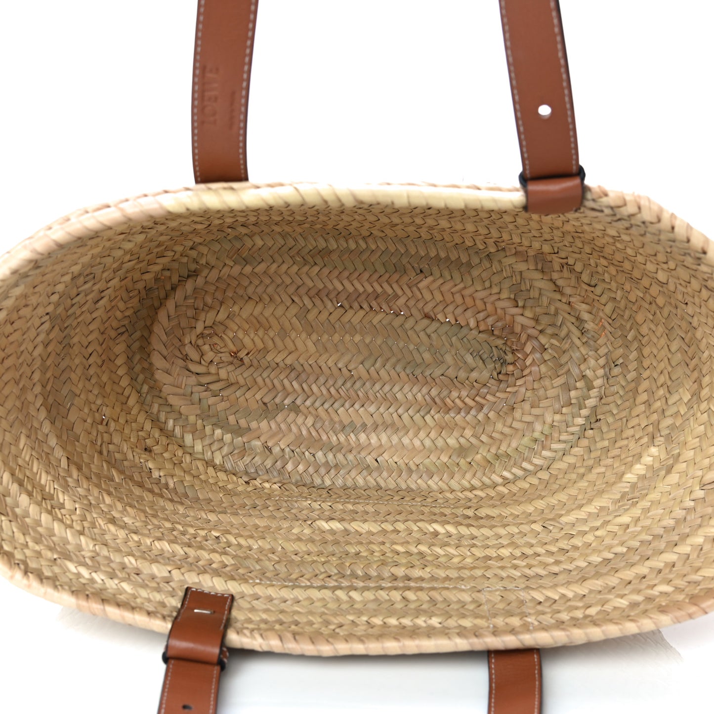 Raffia Basket Tote Bag Natural Tan