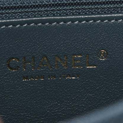 Chanel Caviar Lizard Quilted Small Coco Handle Flap Blue 8 of 11