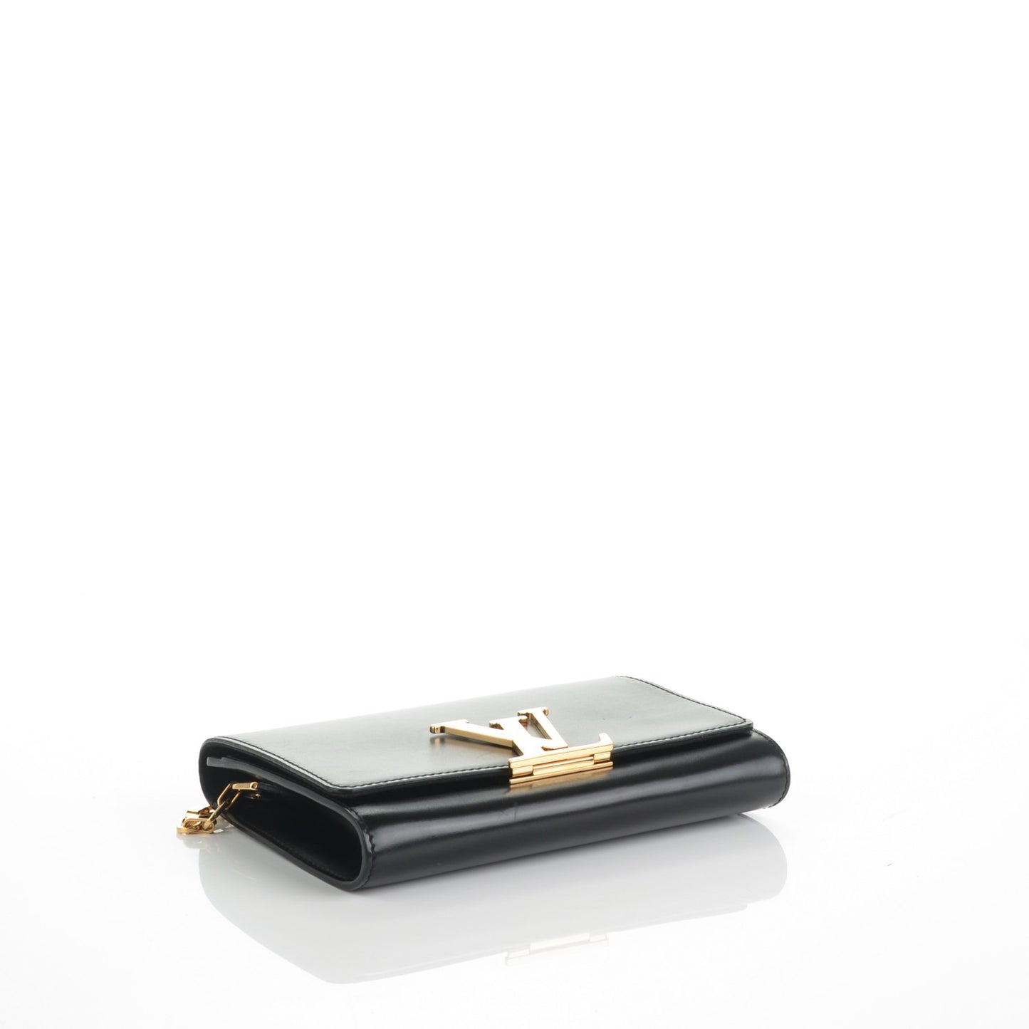 Calfskin Chain Louise GM Black