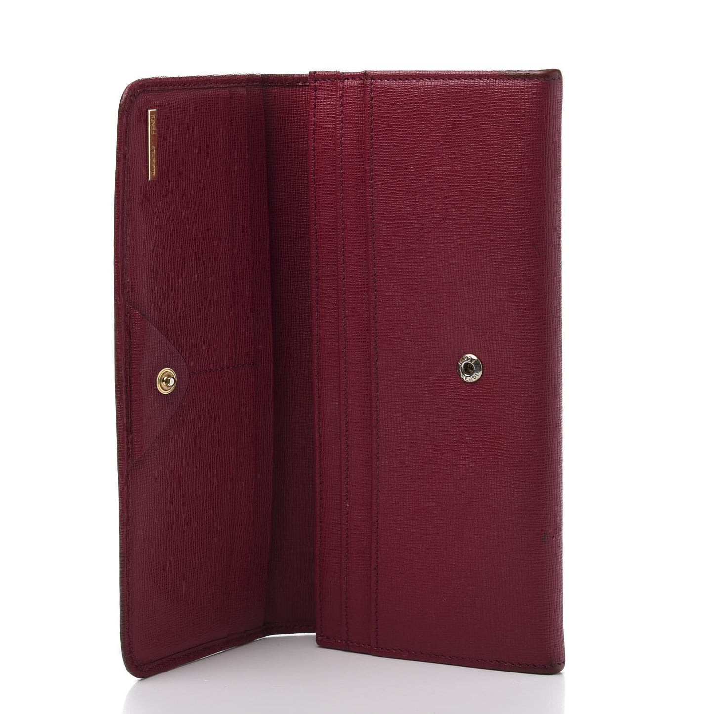 Vitello Elite Continental Wallet Rosso Scuro Ciliegia