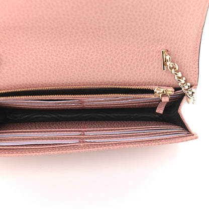 Gucci Dollar Calfskin Interlocking G Chain Wallet Soft Pink 5 of 9