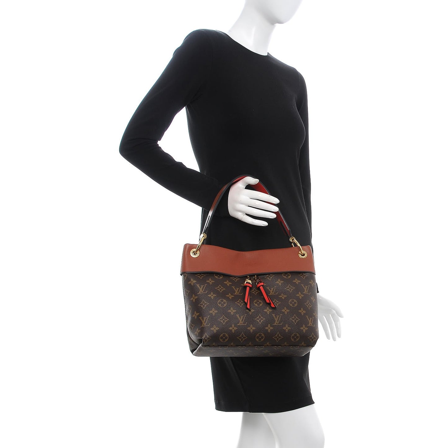 Monogram Tuileries Besace Caramel Rouge