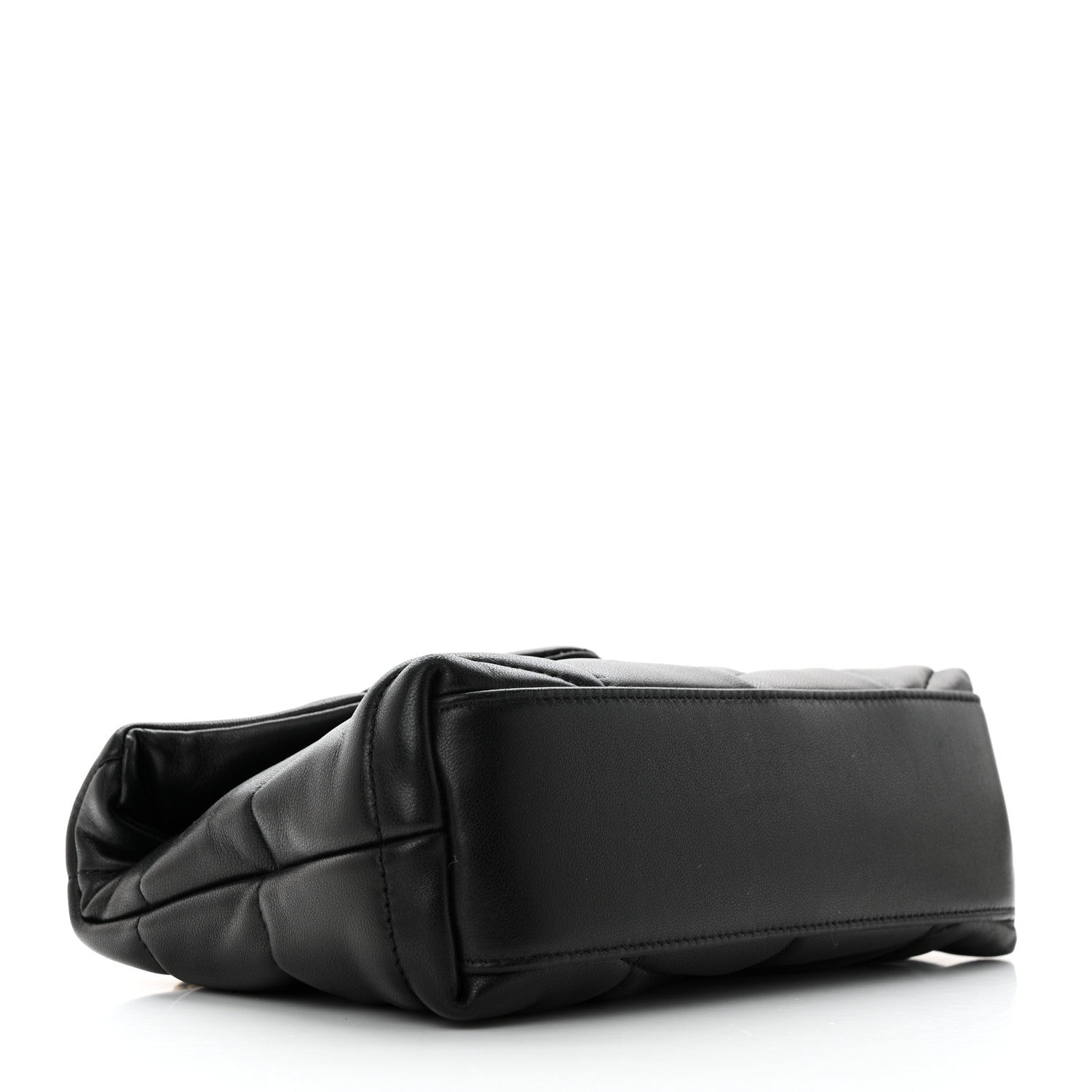 Saint Laurent Lambskin Quilted Toy Loulou Puffer Monogram Chain Satchel Black 4 of 11