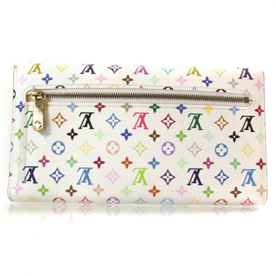 Monogram Multicolor Eugenie Wallet White