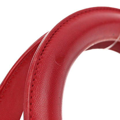 Christian Dior Lambskin Cannage Medium Lady Dior Red 10 of 12