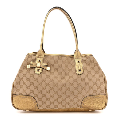 Gucci Monogram Medium Princy Tote Gold 1 of 19