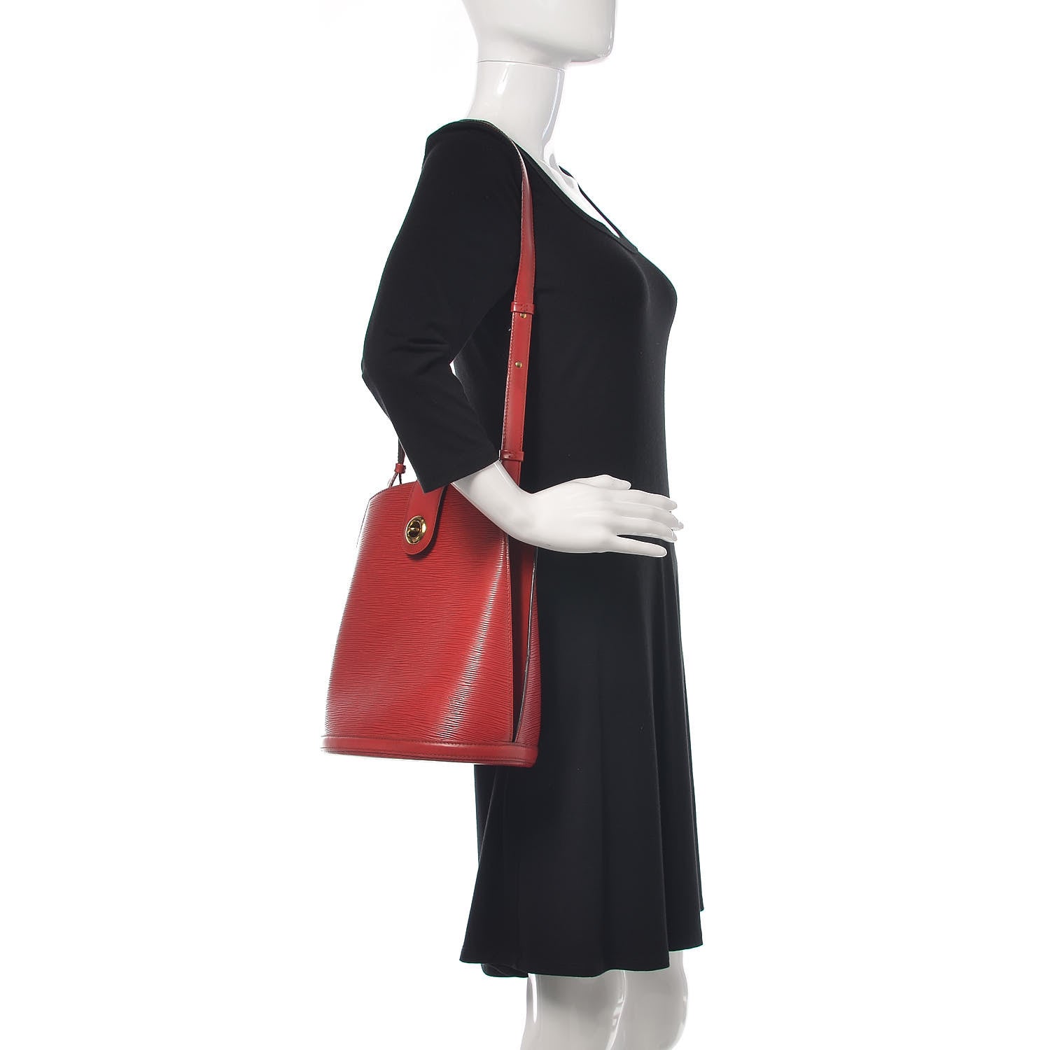 Louis Vuitton Epi Cluny Castillan Red 2 of 11
