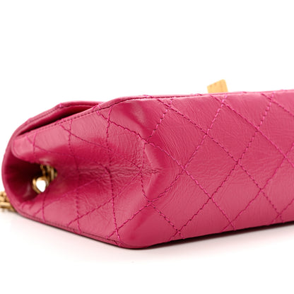 Chanel Aged Calfskin Quilted 2.55 Reissue Mini Flap Fuchsia 8 of 9