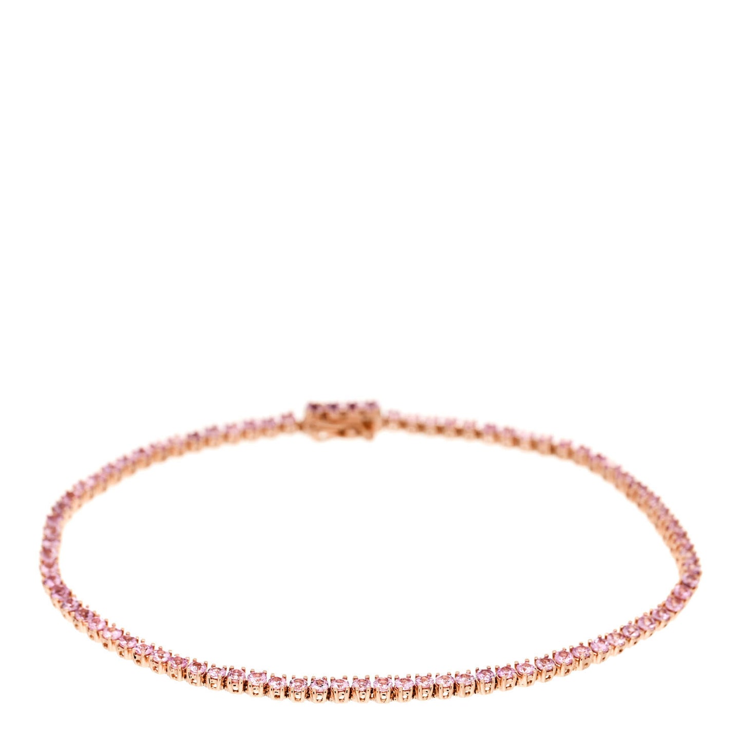 18K Rose Gold Pink Sapphire Hepburn Bracelet