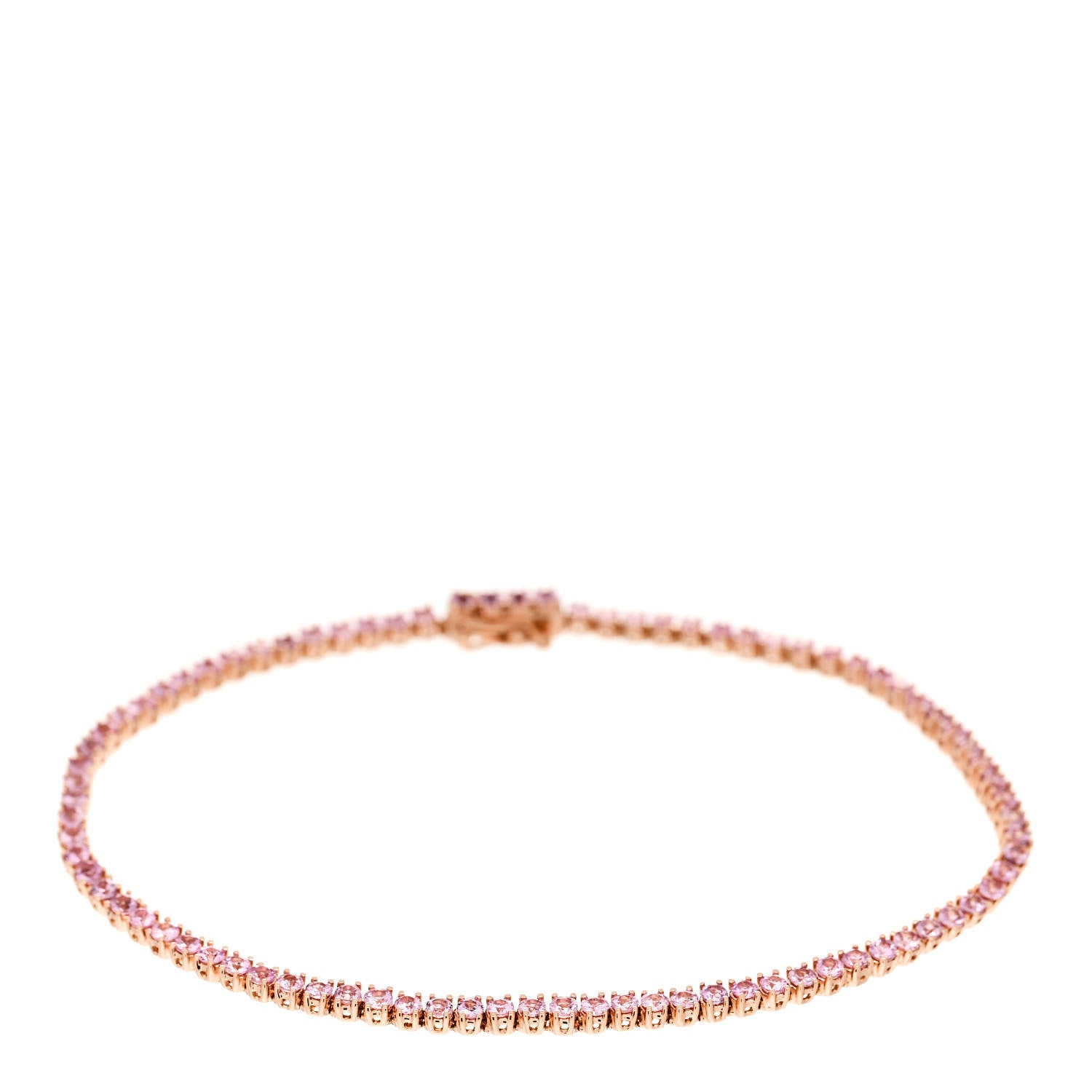 Anita Ko 18K Rose Gold Pink Sapphire Hepburn Bracelet 1 of 4