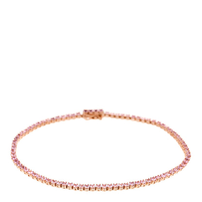 Anita Ko 18K Rose Gold Pink Sapphire Hepburn Bracelet 1 of 4