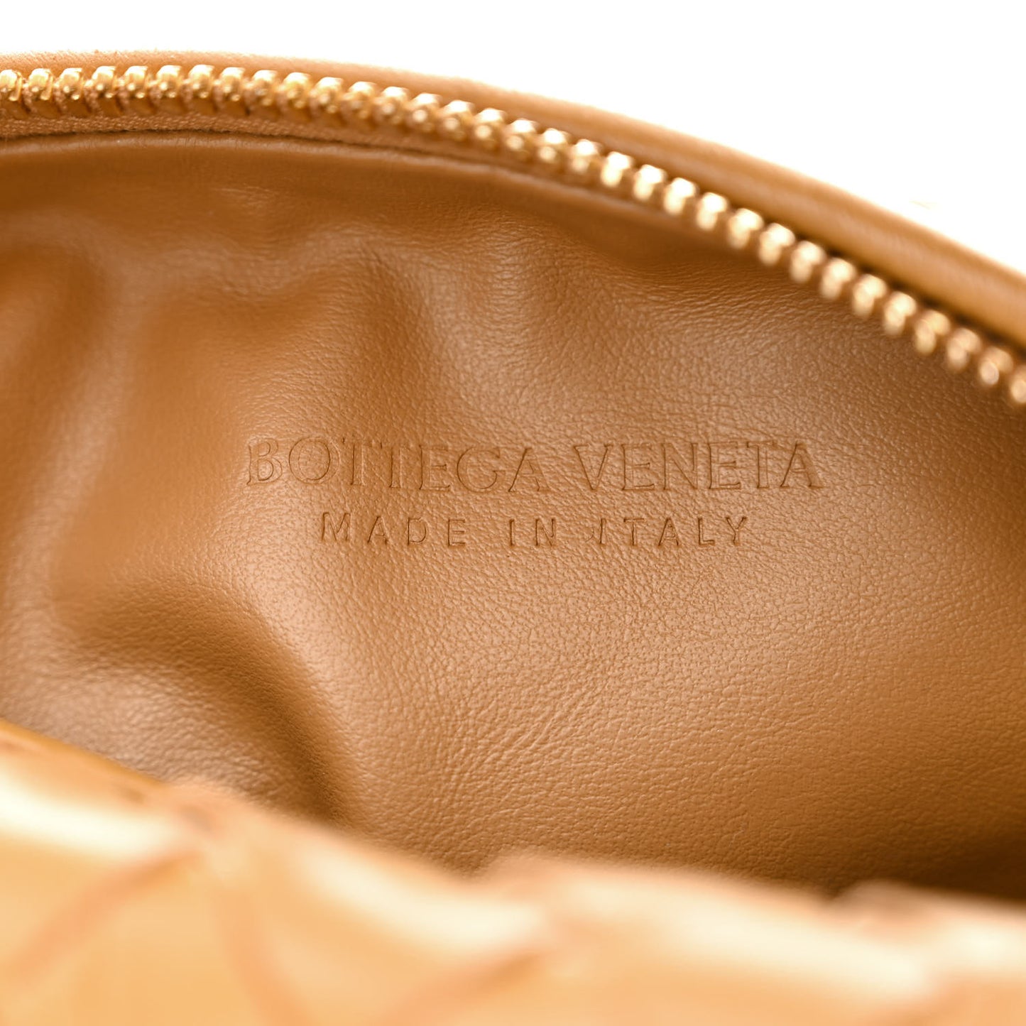 Nappa Intrecciato Mini Jodie Caramel