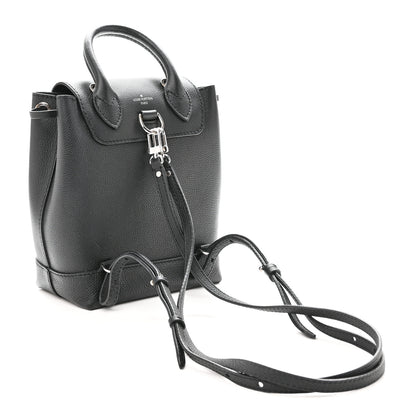Louis Vuitton Calfskin Lockme Mini Backpack Black 3 of 9