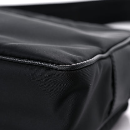 Prada Tessuto Nylon Saffiano Single Snap Buckle Messenger Flap Bag Black 9 of 11