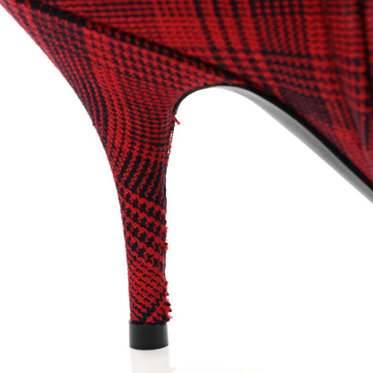 Balenciaga Fabric BB Pointy Toe Ankle Booties 36.5 Red 10 of 11