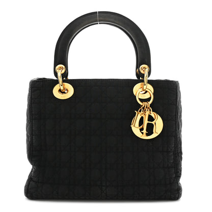Christian Dior Nylon Cannage Medium Lady Dior Black 1 of 11