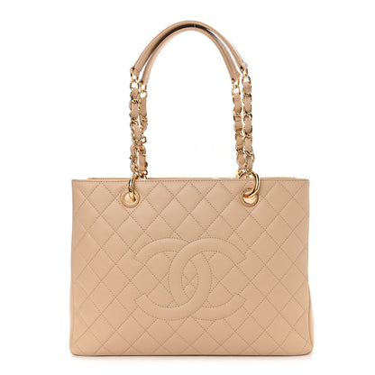 Chanel Caviar Quilted Grand Shopping Tote GST Beige Clair 1 of 11