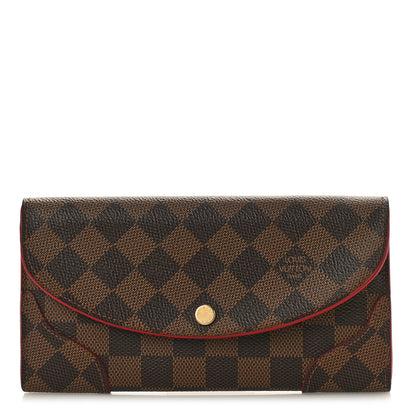 Louis Vuitton Damier Ebene Caissa Wallet Cherry 1 of 8