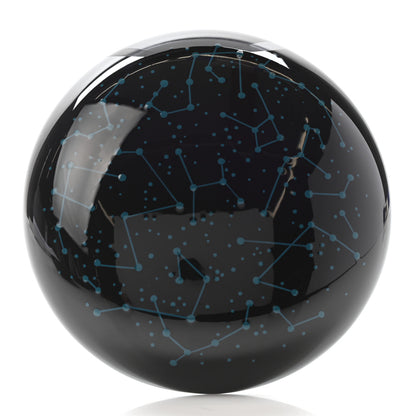 Hermes Lacquered Wood Constellations H Box Aubergine Bleu Chrome 6 of 8